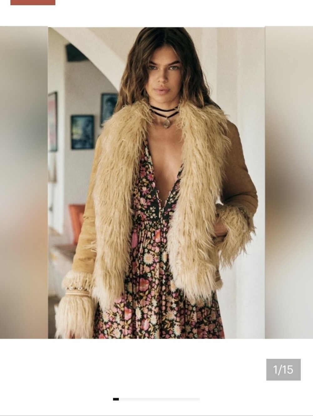 Spell and the Gypsy Joplin Cropped Jacket in Hazelnut Size Small New with Tags! - Picture 3 of 13